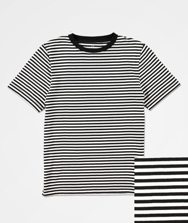 Boys Black and White Stripe T.Shirt 