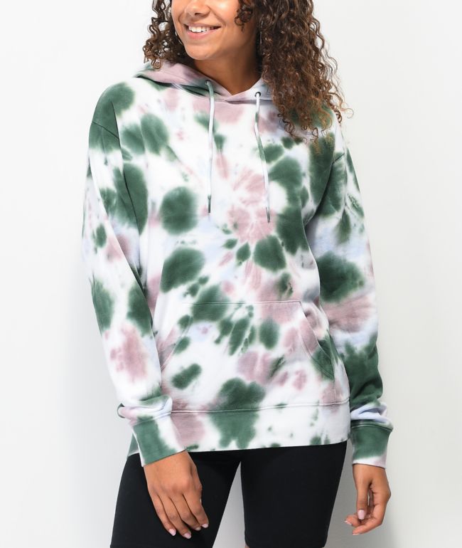 green tea tie dye sweatshirt