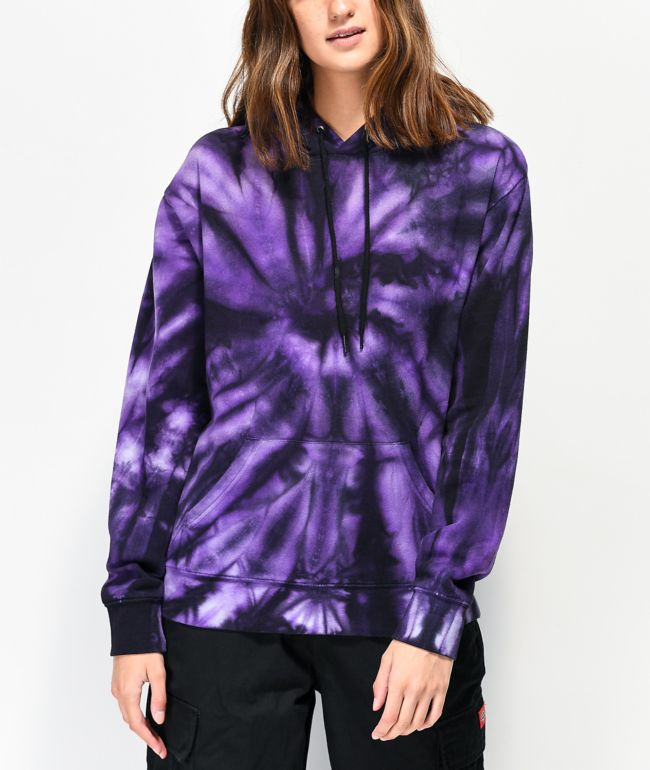 Zine Hunter Purple Tie Dye Hoodie | Zumiez