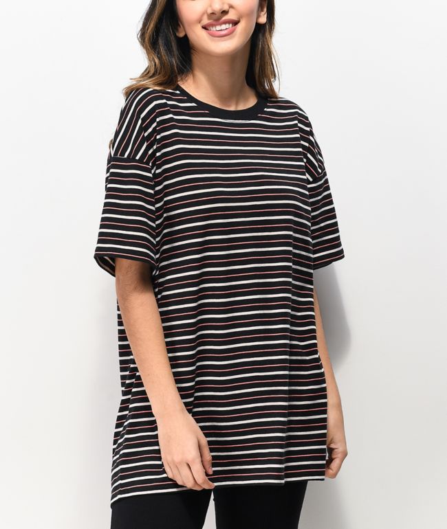 Zine Maya Black & Pink Stripe T-Shirt