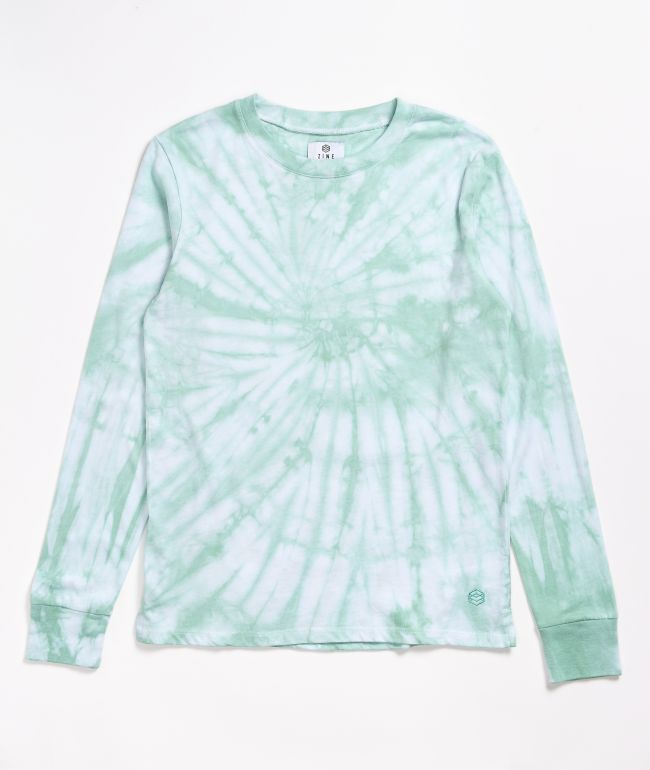 Green and white tie dye clearance