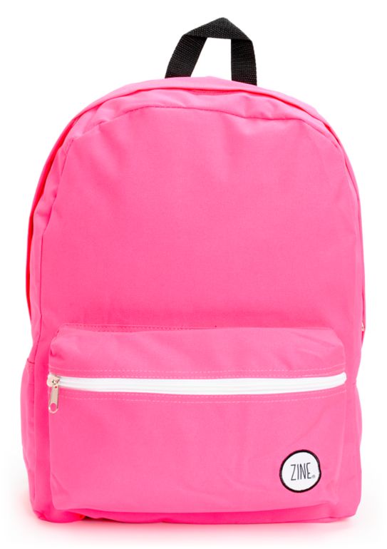 neon pink backpack