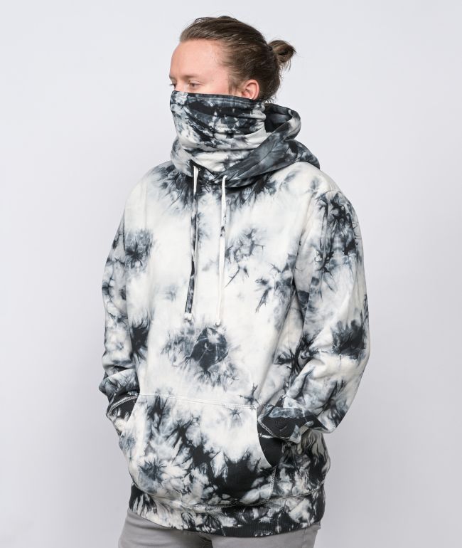 black and white tie dye sweater