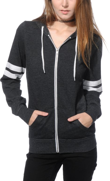 white athletic zip up