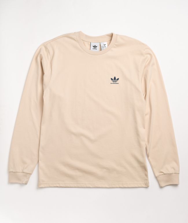 adidas 2.0 Logo Ivory Long Sleeve T-Shirt
