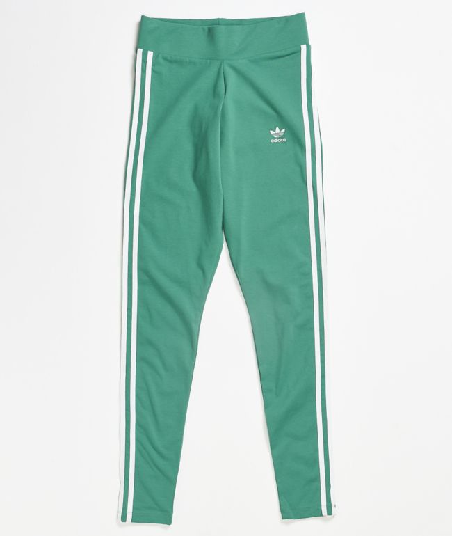 adidas pants with green stripes