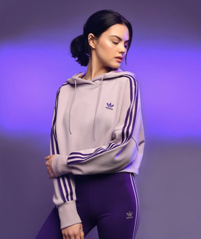 purple hoodie adidas