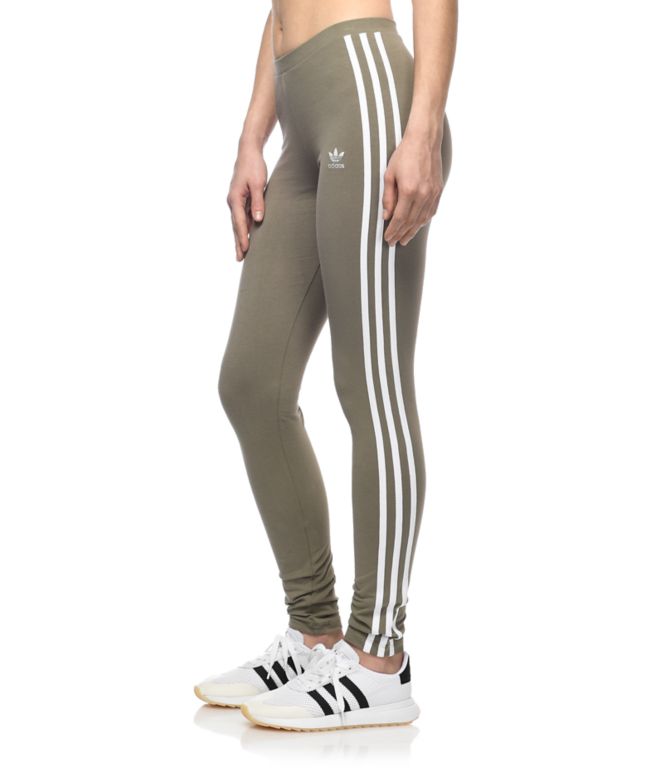 olive green adidas joggers womens