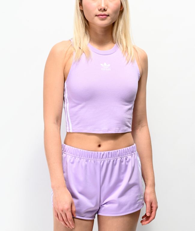 womens purple adidas top