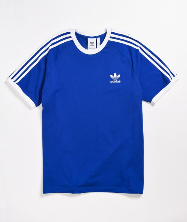 royal blue and white t shirt