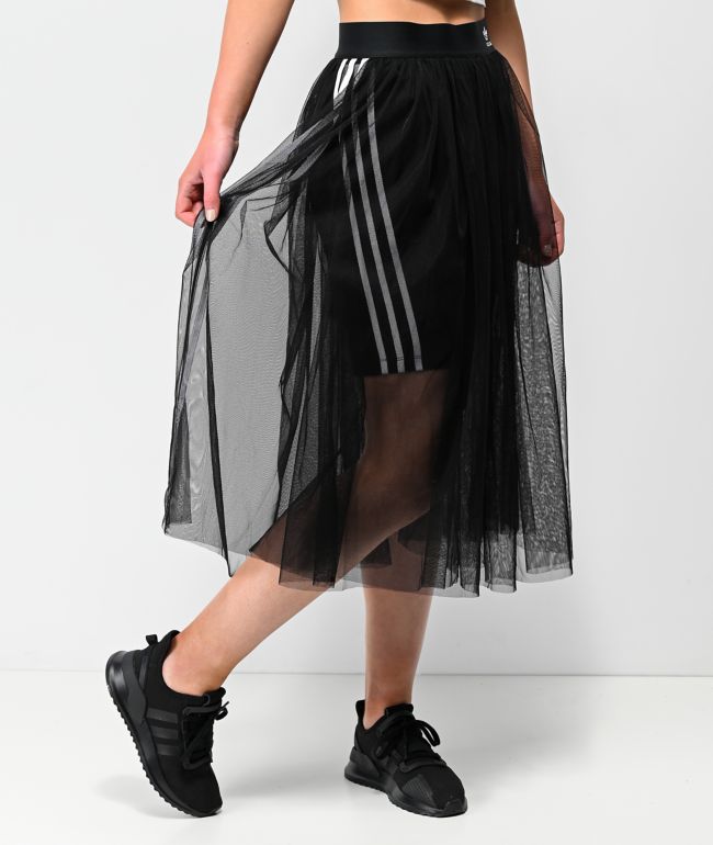 black tulle skirt adidas