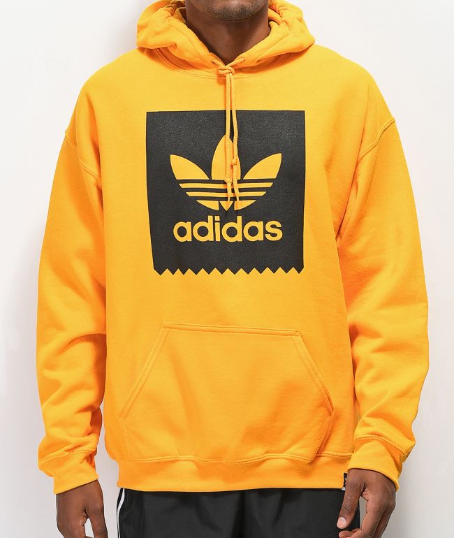 adidas hoodie mens yellow