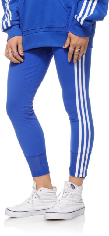 adidas blue with red stripes