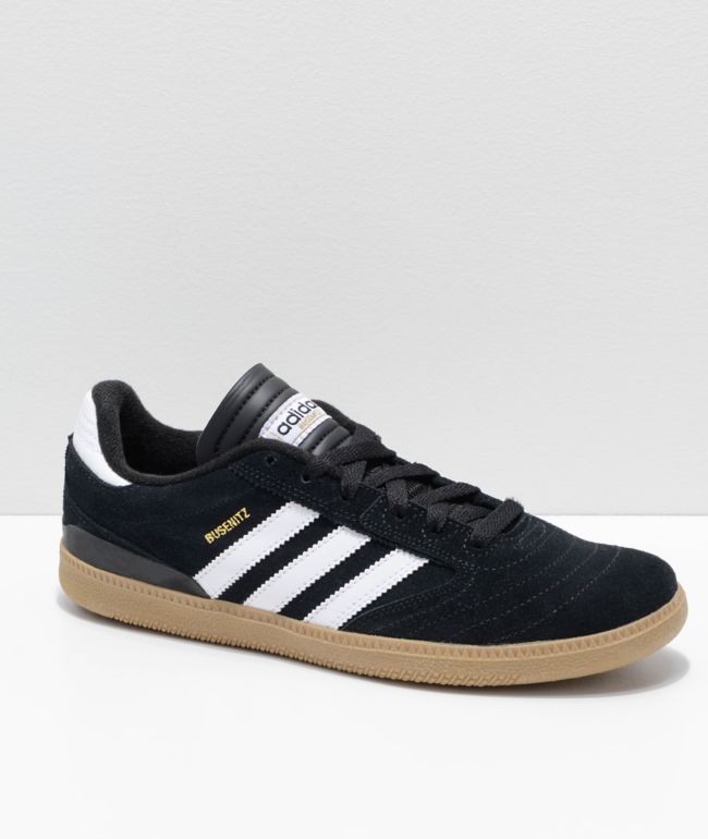 adidas busenitz pro black white & gum shoes