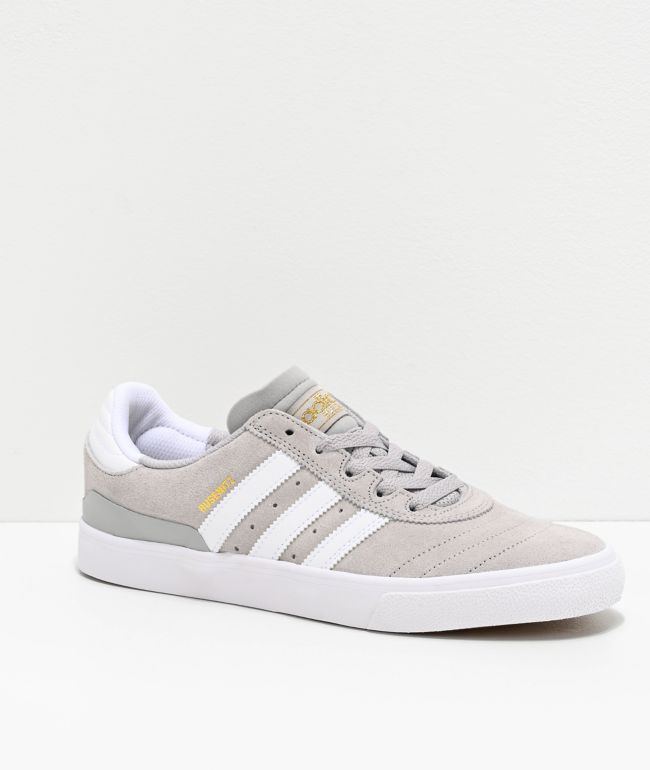 adidas busenitz vulc sesame grey & white shoes