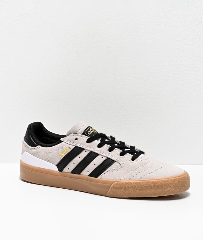 adidas Busenitz Vulc II White, Black & Gum Shoes