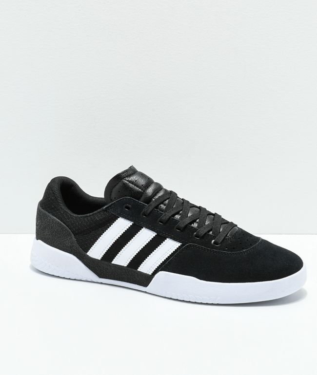 adidas City Cup White \u0026 Black Shoes 