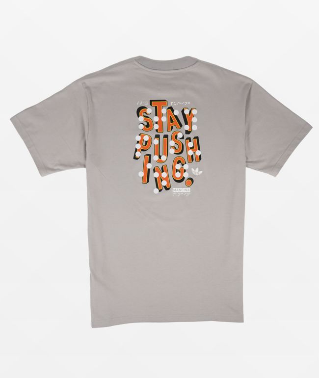 adidas Dan Mancina Message Grey T-Shirt 