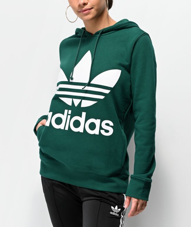ladies green adidas hoodie