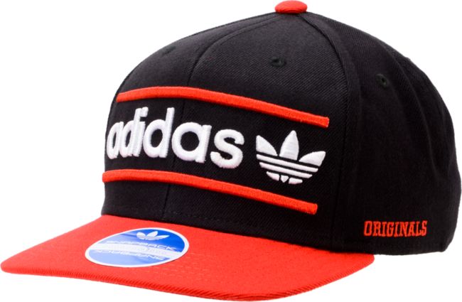 black and red adidas hat