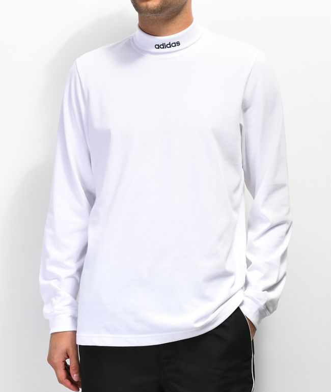 adidas white t shirt with collar