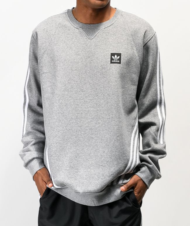 adidas Insley Grey Crew Neck Sweatshirt 