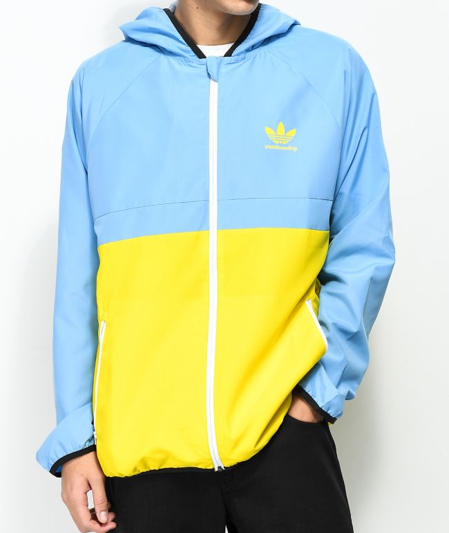 adidas jacket blue yellow