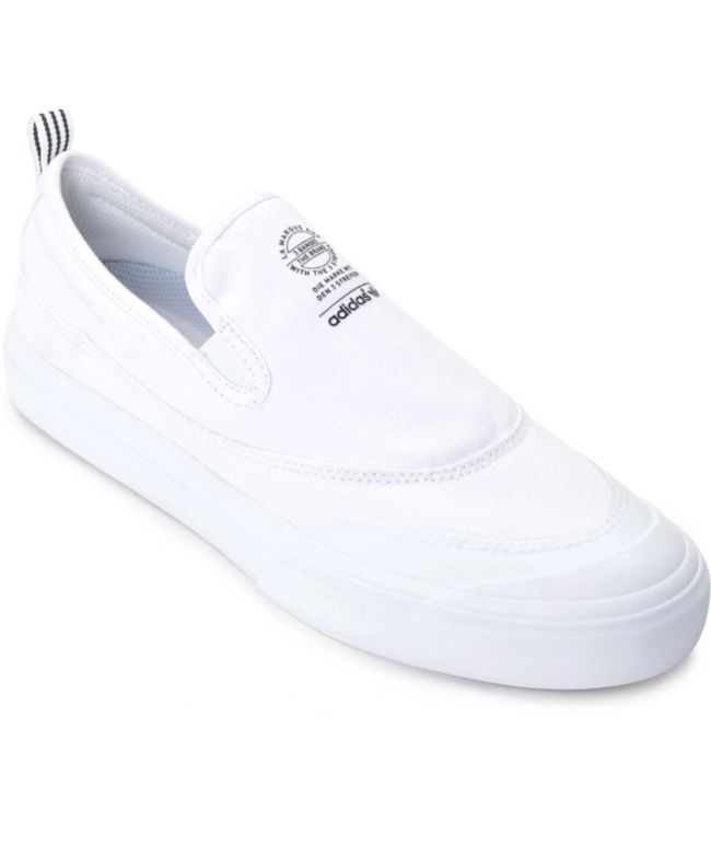 adidas Matchcourt White Slip On Shoes 