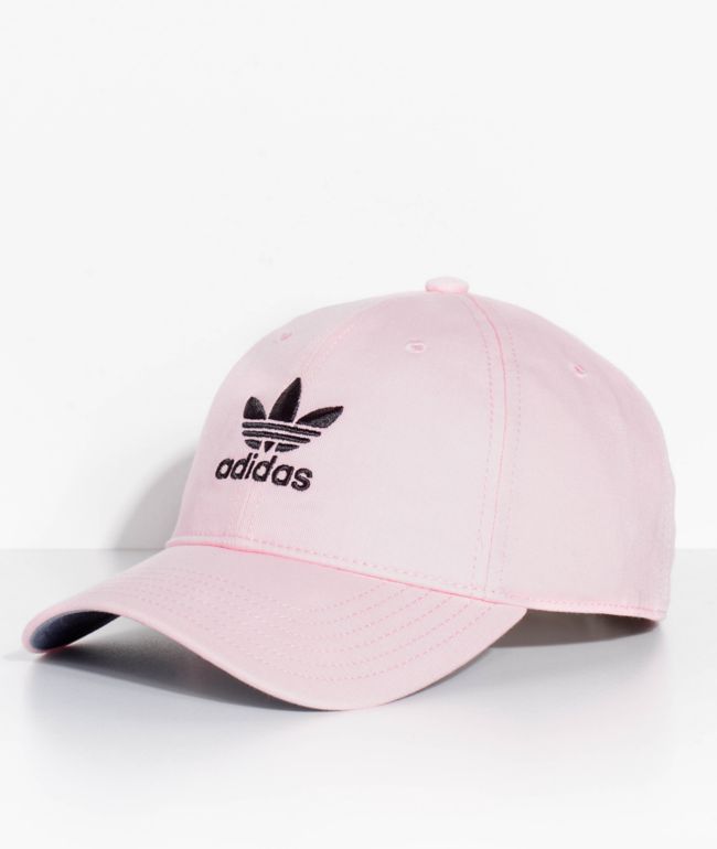 Trefoil Washed Pink Strapback Hat | Zumiez