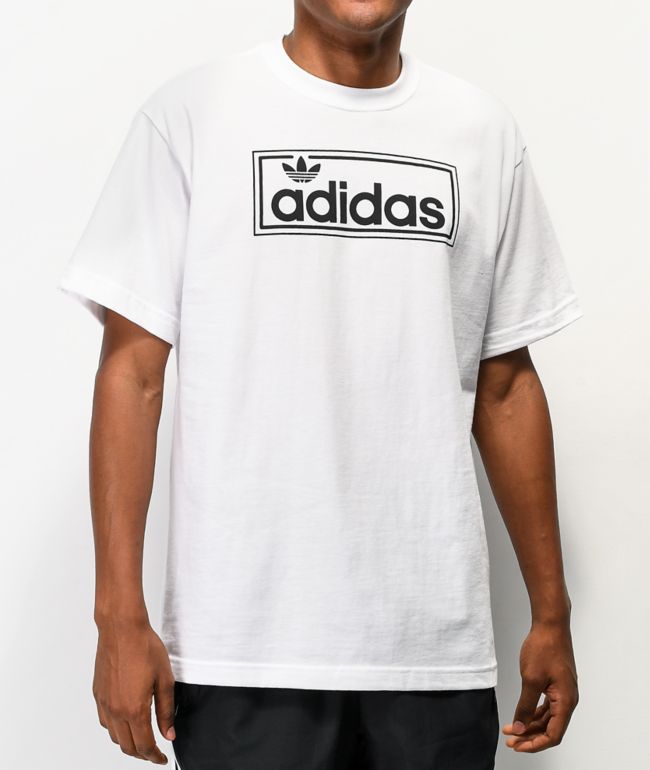 adidas New Icon Logo camiseta blanca | Zumiez