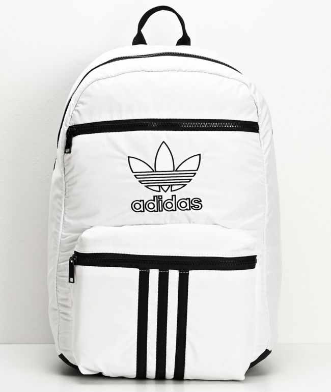 adidas black and white backpack
