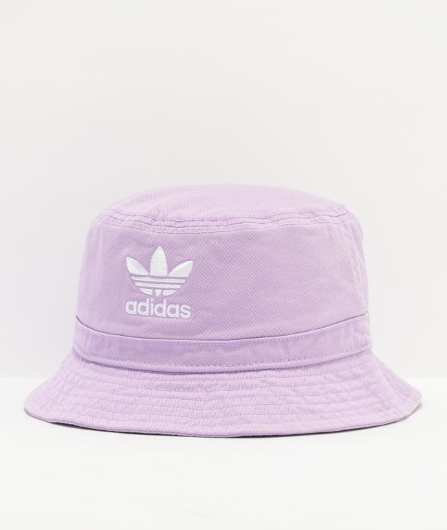 lilac adidas bucket hat