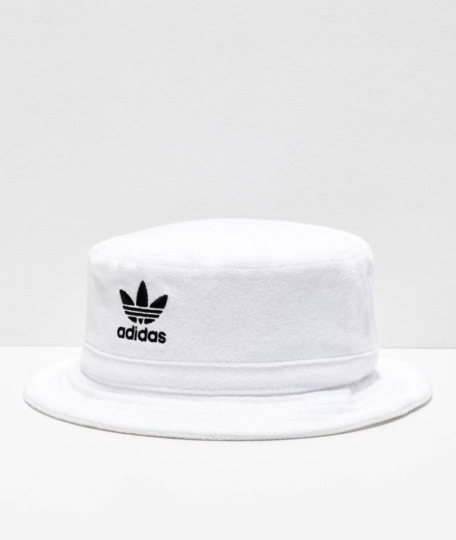 white adidas bucket hat