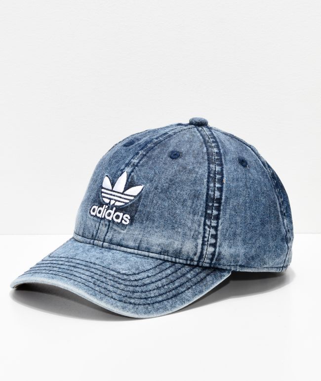 blue jean adidas hat