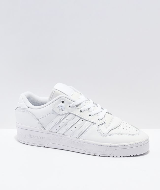 adidas rivalry low all white
