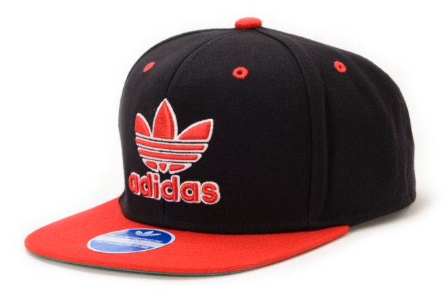 black and red adidas hat