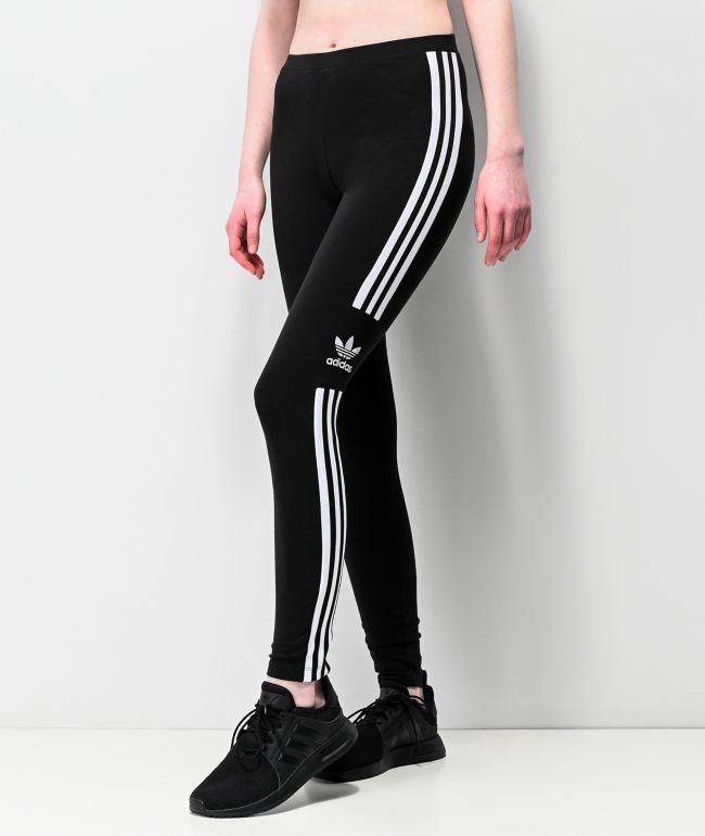 adidas 3 stripe trefoil leggings