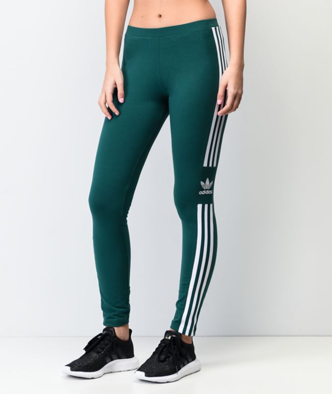 green addidas leggings