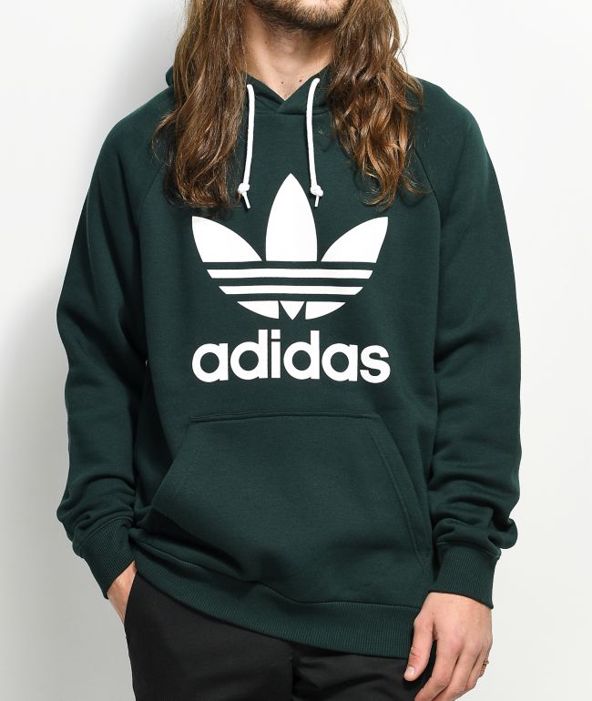 adidas dark green hoodie