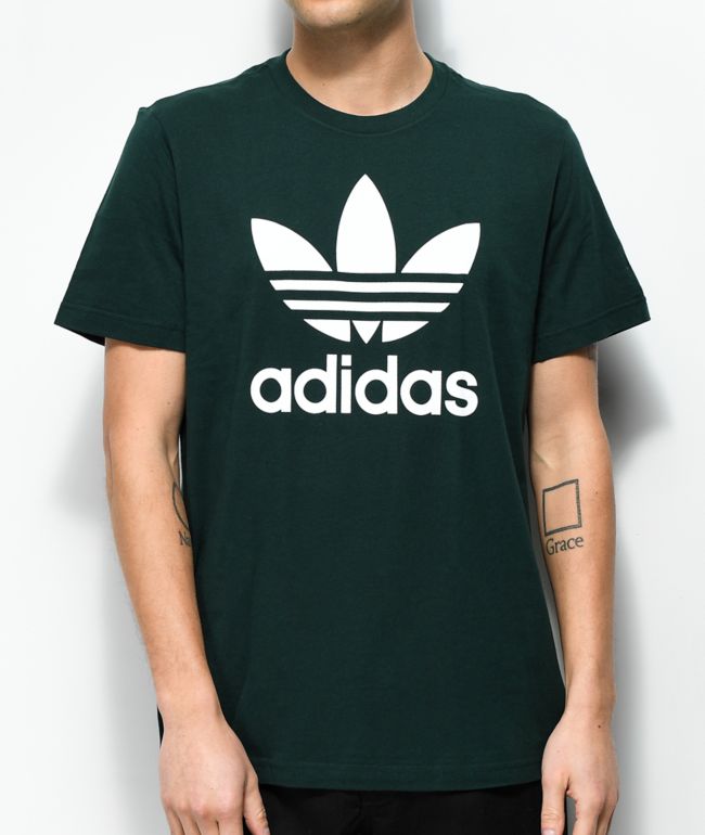 green and white adidas t shirt