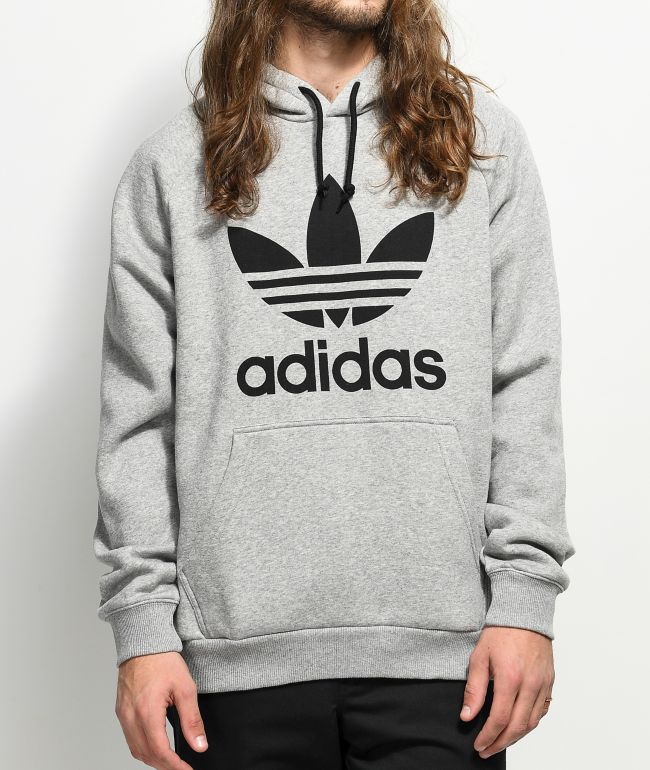 heather grey adidas hoodie