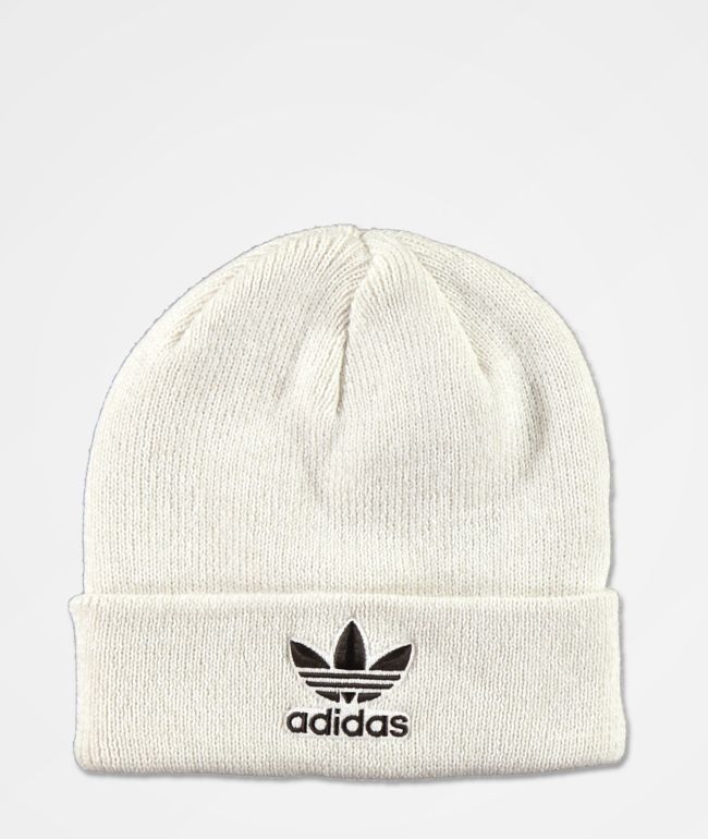 adidas Trefoil Orbit White Beanie