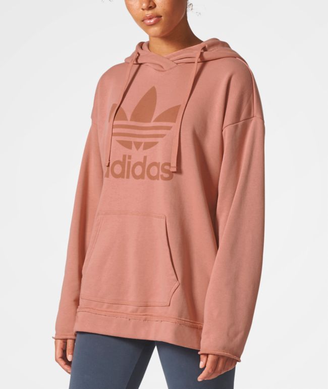 adidas Trefoil Raw Pink Hoodie | Zumiez.ca