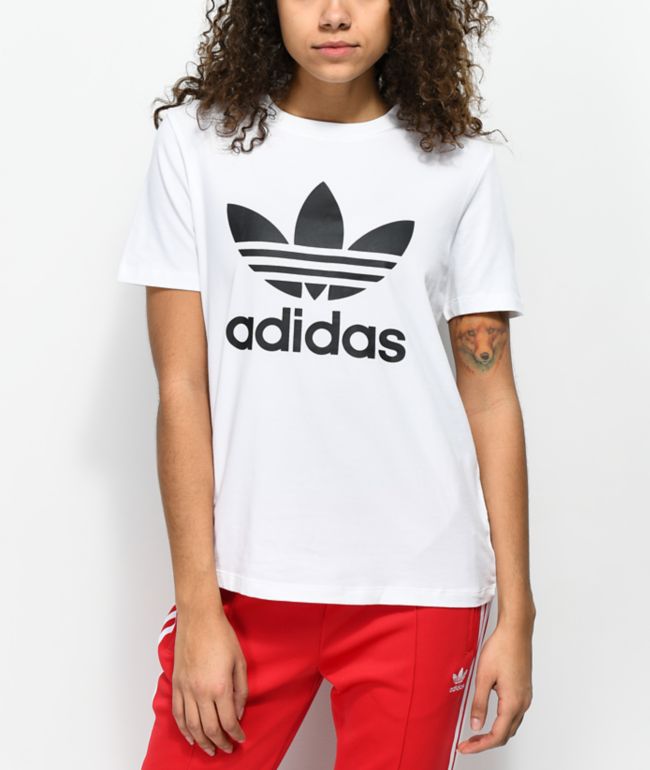 adidas Trefoil White T-Shirt
