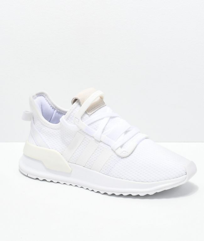 adidas U Path Run White Shoes | Zumiez