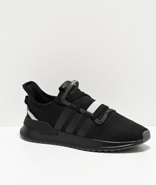 adidas U Path Run zapatos negros y plateados | Zumiez