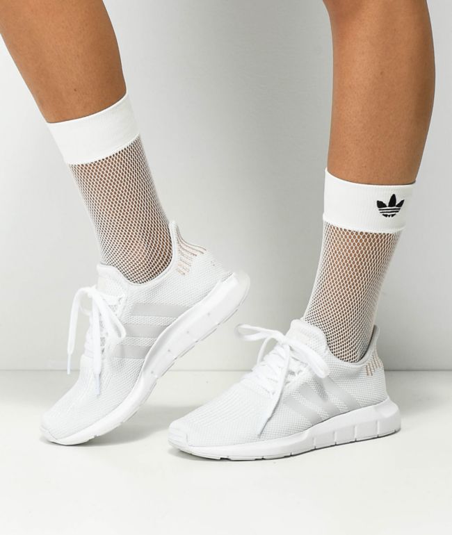 adidas White Fishnet Socks | Zumiez