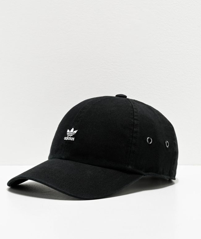 adidas Women's Originals Mini Logo Black Strapback Hat