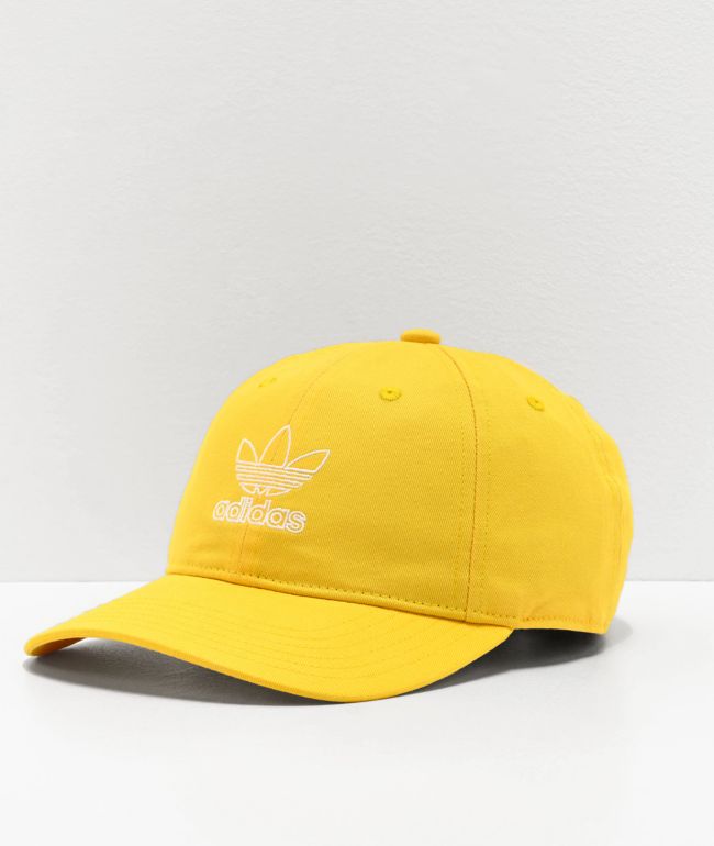 yellow adidas cap