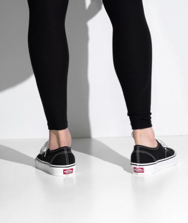 vans authentic white canvas skate shoes